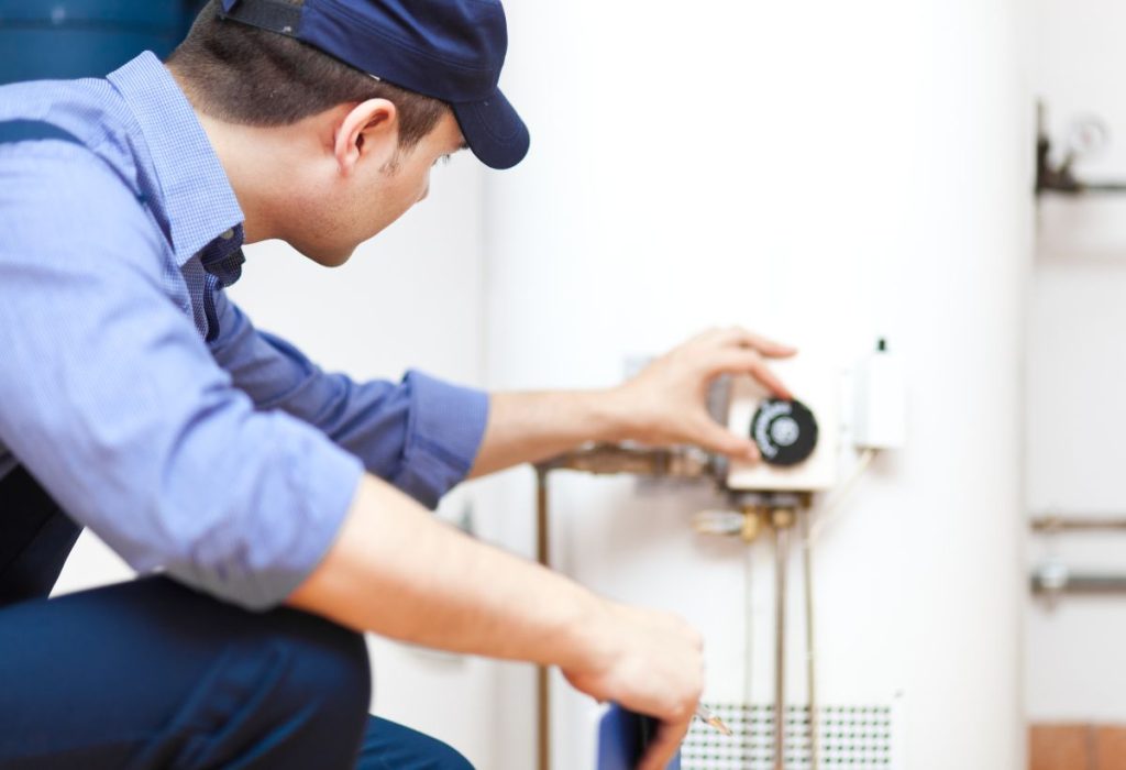 tankless water installation